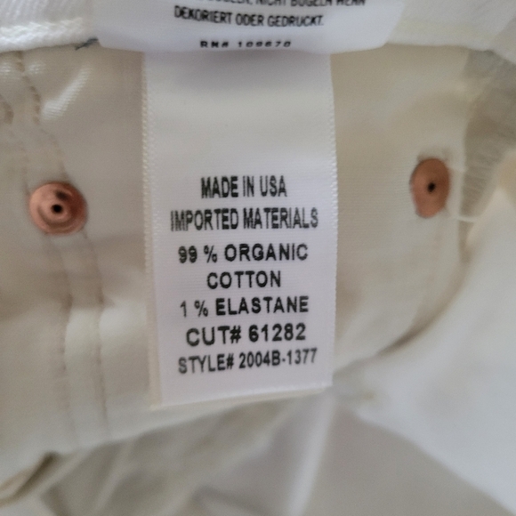 Citizens of Humanity Isola Cropped Boot in Mayfair Raw Hem White Size 25 - Picture 9 of 9